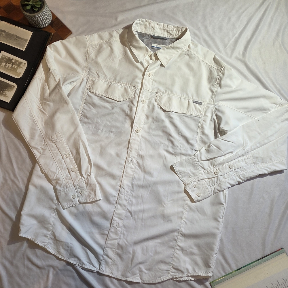 Columbia White Men's Lightweight Shirt